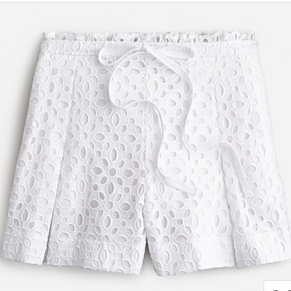 JCREW EYELET SHORT sz 8 NWT